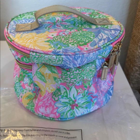 Lilly Pulitzer Colorful Floral Cosmetic Bag - New - Picture 2 of 8